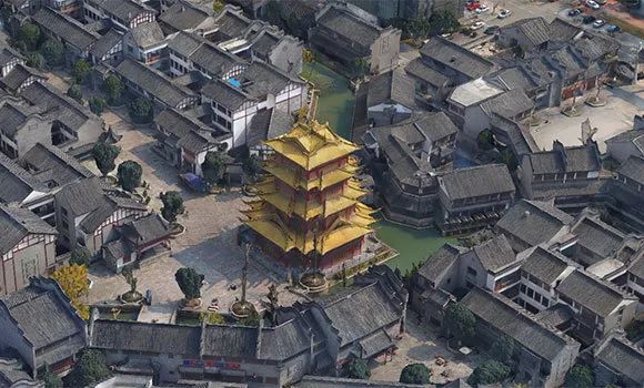 睿铂倾斜摄影相机与建模效果（三）